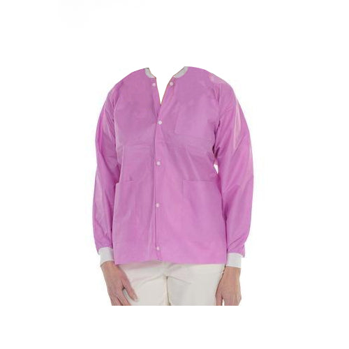 ValuMax 3630RBS Extra-Safe Medical Lab Jackets Raspberry Small 10/Pk ValuMax 3630RBS Extra-Safe Medical Lab Jackets Raspberry Small 10/Pk
